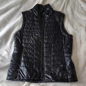 Women's Black Quilted Vest